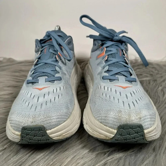 Hoka One One Gaviota 4 Womens 10 Blue Shoes Running Gym Comfort Trainer Sneakers - Picture 3 of 10